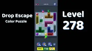 Drop Escape Level 278 Walkthrough 🟡🧩 | Color Puzzle Game Guide | Go Answer
