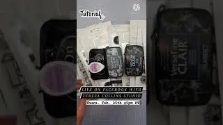 FB Live Trailer | Stamping Basics & Art Card Project #Shorts