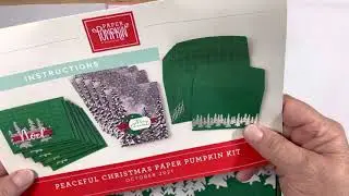 4 Alternative Cards with the Peaceful Christmas October 2021 Paper Pumpkin Kit