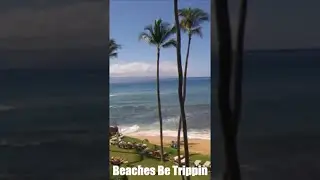 Maui Sea Shell Condo Beach Cam - 30 seconds of Paradise - audio #shorts
