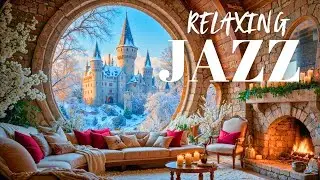 🔥 Fresh Spring Air & Crackling Fireplace | A Dreamy JAZZ Ambience for Rest & Sleep