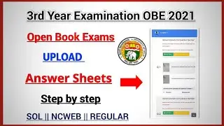 DU: Third year Exams OBE 2021 | Uploading Answer Sheets On Portal Step by step For open book exams