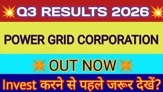 Powergrid Q3 Results 2026 🔴 PowerGrid Results 🔴 Power Grid Share Latest News 🔴 PowerGrid Share News