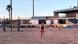 Kallie & Brooklynn BVB 1.3 1/4/06 Won 21-14
