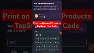 Print on Demand Products | Tapswap Video Code | Tapswap Task Code | Tapswap New Code
