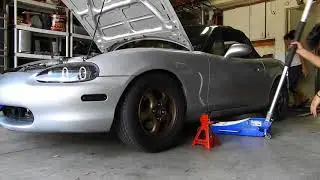 Installing Motor mounts on the Miata!