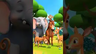 Hathi Mera Yaar, Bandar Mera Ghar​Masti Ka Mahal: Elephant Monkey #cartoonvideo #kids #funny #shorts