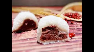 Sticky rice balls with red beans | Vegetarian diet| 糯米红豆球 | Chinese dessert | 中英双语