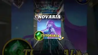 Novaria tutorial #mlbb #mobilelegends #novaria #shorts