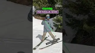 Learn to Parallel Ski by fixing the Awkward Inner Ski - you can do it! #ski #skitips #learntoski