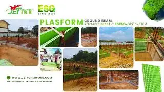 Ground Beam PLASTIC FORMWORK #formwork #construction #pembinaan #buildingconstruction #esgcompliance