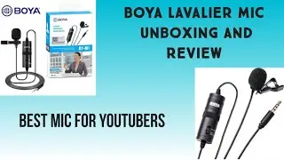 #micunboxing  Boya lavalier mic unboxing and review || best mic, easy to use