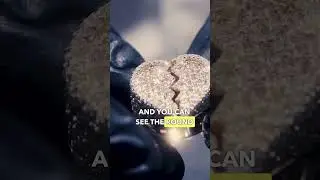 White Carat Diamond Ring with Broken Heart 💎🥶 #shorts