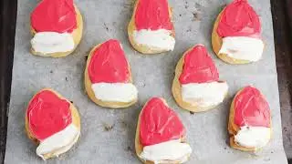 Santa Hat Cinnamon Rolls