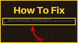 How To Fix Minecraft Error LinkageError occurred while loading main class net.minecraft.bundler.Main