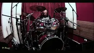 Vulcano&acute;s drum recording session, at o Beco Est&uacute;dio - Curitiba for new Epilogue album