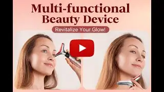 Pedete Facial Massager | 7-Color Red Light Therapy, Face Lift & Neck Tightening Device