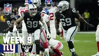 New York Giants vs. Las Vegas Raiders | 2023 Week 9 Game Highlights