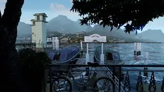 3D Lake Como landscape in blender