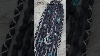🌙✨ Starry Night Dreadlock Ponytail ✨🌙