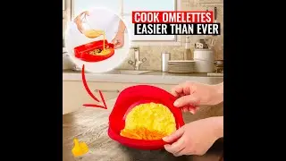 EggPod Microwave Silicone Omelet Maker.
