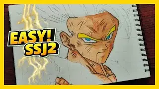 how to draw gohan ssj2 || how to draw gohan ssj2 easy || Dragon Ball #gohan 