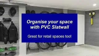 PVC Slatwall Panels for your home garage or retail space