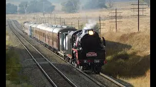 R766 heads south!  Leading The Picnic Train's transfer from Goulburn to Gunning 27-3-2025
