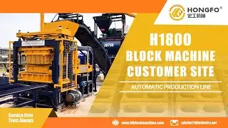 HF Machinery Block Making Machine in  Congo site #blockmakingmachine