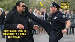 COP KICKS STEVEN SEAGAL IN THE FACE — HE REGRETS IT SECONDS LATER