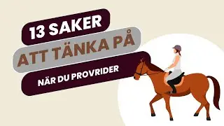 13 Saker att t&auml;nka p&aring; i samband med provridning