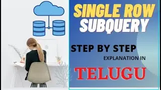 Single Row Subquery In Sql - TELUGU