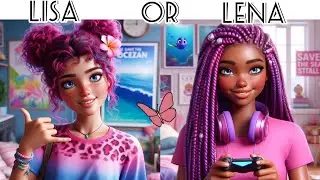 LISA OR LENA 💖 🦋 #3 AI IMAGES & DESIGNS #design #lisaandlena #lisaorlen #trendingvideo #ai ai