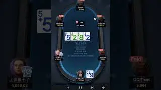 Backdoor combo draw is a good check-raise bluff candidate #shorts #poker