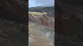 Tajogaite Crater Inspection, La Palma, June 14th 2025 #lava #volcano #geology #hazard #rocks