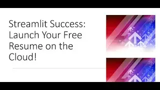 How I Built and Hosted My Resume on Streamlit Cloud for Free