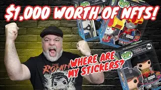 $1000 Worth of Limted NFT Funko Pops! Batman & Transformers NFTs! Where Is My Sticker?