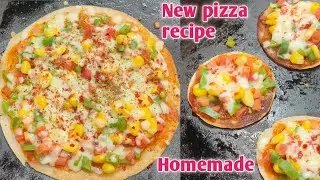No market pizza जब घर में बनाना है इतना आसान बस घोलो और बना लो 😋 Pizza Recipe 