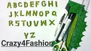 How to reuse glitter paper in Hindi | How to cut easily English alphabet?