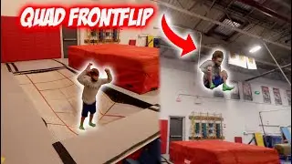 HIS FIRST EVER QUAD FRONTFLIP!