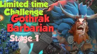Lords mobile:Limited Time Challenge - Gothrak Barbarian (stage 1)