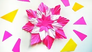 DIY Cutting Snowflakes - Easy Paper Christmas Decorating \ 5 Minute Crafts