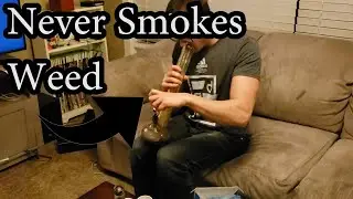 When A Non Weed Smoker Takes A Huge Bong Rip || Bong Hit Challenge