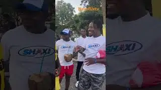 Reggie Rockstone and Sammy Flex linked up at the New Media Games inside Legon Sports Stadium ❤️