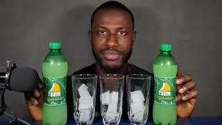 ASMR DRINKING | ICE COLD BITTER LEMON SODA DRINK ASMR WITH ICE 💦🧊🥶