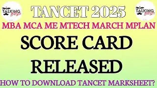 TANCET 2025 || CEETA PG 2025 || SCORE CARD RELEASED || HOW TO DOWNLOAD SCORE CARD || @talkingtamila
