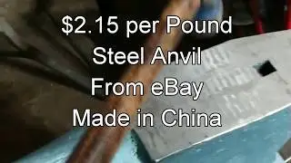 $2.15 per Pound  66 lb Steel Anvil From eBay 