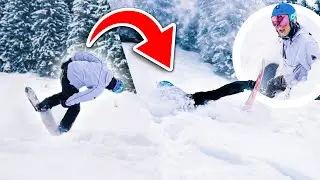 SALTO MET HET SNOWBOARD, SCHOUDER WEER KAPOT... 874