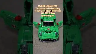 My 30th official LEGO Technic model is launching today. Meet 42224 Porsche 911 GT3 R Rexy