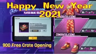 900 Free Crate Opening | Happy New Year 2021 Event | Mr. Cluck | PUBG Mobile Best Inventory